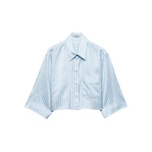 25 FW 프라다 스트라이프 패치 포켓 셔츠 P460ISOOO1C2C TP442817880