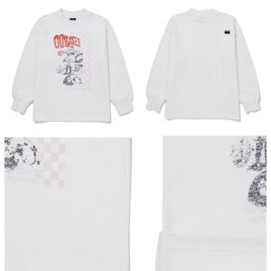 [블루테일]AZH1TS02WT 화이트 가로 절개 긴팔 티셔츠