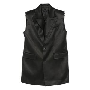 25 FW 장폴고띠에 sleeveless satin sleeveless blazer 2503WJA008W000 TP442840789