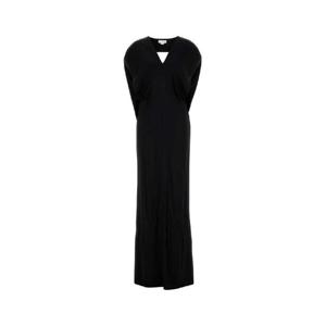 STELLA MCCARTNEY Black satin long dress 6A05493FU302 1000