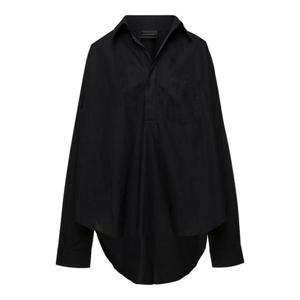발렌시아가 블라우스 셔츠 790838TNM601000 Black