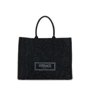 VERSACE Embroidered fabric big Athena shopping bag 10131521A09741 2BM0V
