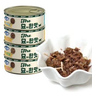 바이캣 묘한맛 고양이 간식 캔 /참치/닭가슴살/헤어볼/콤보