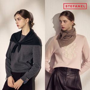 스테파넬 25FW 라쿤 블렌디드 숄