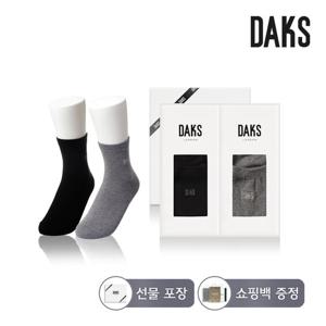 닥스양말 숙녀 면 단목 무지 2족세트 DK24448