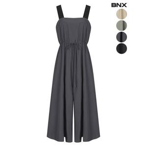 [BNX]여성 바스락 셔링 와이드 점프수트