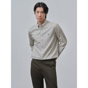 [빈폴멘] 멀티 그리드 체크 셔츠  아이보리 (BC4864C110)