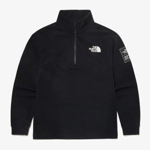 노스페이스 키즈 NT7LQ54S 블랙 컴피 긴팔 하프 집 티 긴팔티