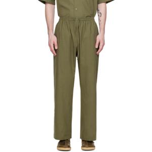 25 FW 제니아 남성 그린 레스트풀 슬랙스 241955M191002