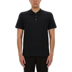 띠어리 폴로 티셔츠 M0294501001 BLACK DOM