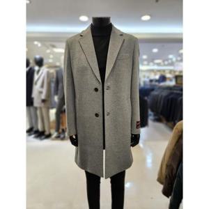 바쏘옴므 세이브존03 바쏘옴므 24F/W 라이트그레이  블렌드 싱글 체스터코트 WSAGY4CA05AGRA