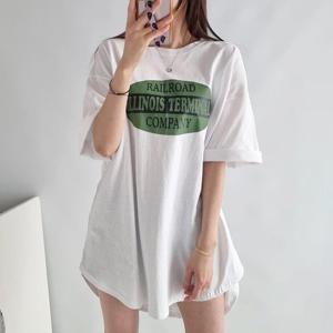 [아이우먼] 언발롱레일박시반팔티 NSK884M501 빅사이즈