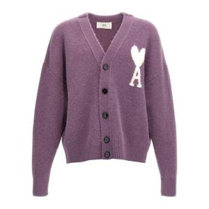 아미 가디건 UKC025KN0032504 PURPLE DOM