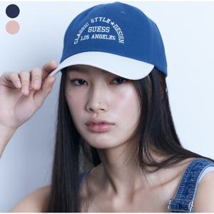 [게스]여성 면 트윌 바시티 볼캡 OP2A5590
