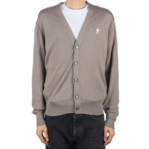 아미 25SS 남성 하트로고 가디건 애쉬베이지 HKC121 KN0025 0952