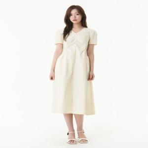 [플라스틱아일랜드] 포켓 셔링 밴딩 원피스 PR2WO464