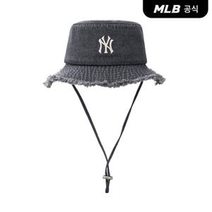 [MLB공식] 25N 컬러 데님 사파리 버킷햇 NY (Grey) 3AHTD025N