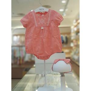 아가방 세이브존06 올리자수반팔바디수트(헤어밴드) 01S327954