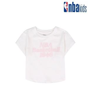 NBA 키즈 빅로고 라운드 크롭 티셔츠 K252TS640P-GR
