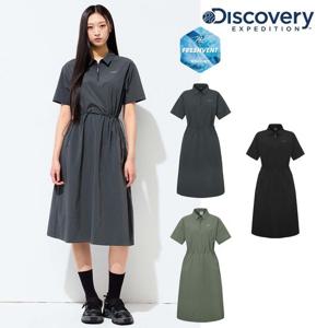 [디스커버리] 25SS 프레시벤트 우먼스 폴튼 경량 우븐 반집업 원피스 DWOP94053
