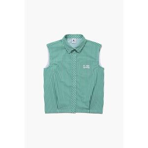 [르꼬끄골프] 여성 서커 스트라이프 슬리브리스 셔츠 (GQ222LSL61)