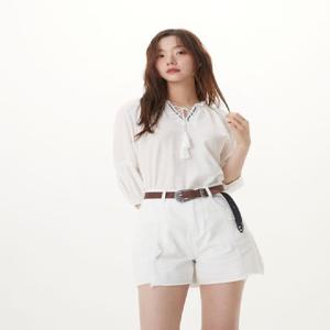 [플라스틱아일랜드] 테슬 셔링 블라우스 PR2WB508