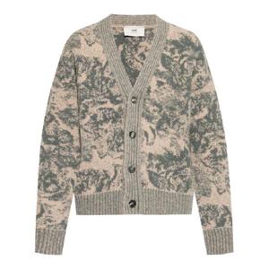25 FW 아미 파리스 자카드 패턴 가디건 UKC048KN0060 TP432035669
