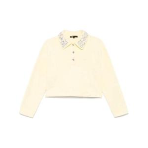 25 FW 마쥬 라인스톤 폴로 탑 MFPSW001950859 TP433998264