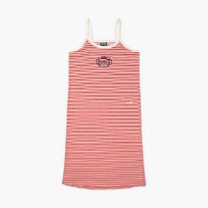 [디아도라] 테리 슬리브리스 원피스 RED PATTERN