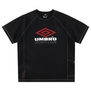엄브로 크리스피 타슬란 반팔 피스테 UQ221CWT58BLK