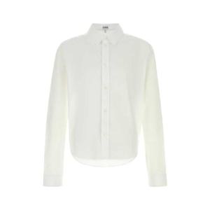 LOEWE 화이트 팝린 셔츠 H526Y05WDK WHITE
