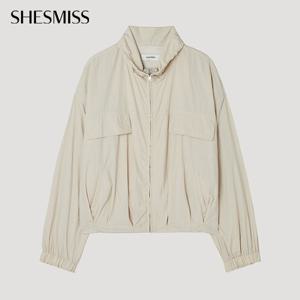 [쉬즈미스] 하이넥 핀턱 스트링 점퍼_SWWJPP31010_EC