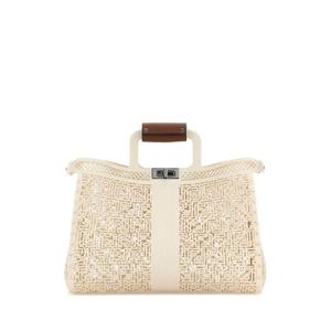 FENDI Ivory rubber Forty8 shopping bag 7VA593AMT8 F1TMT