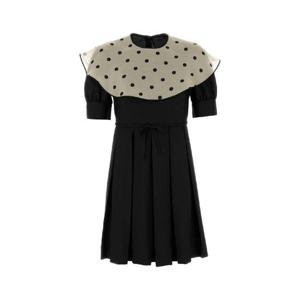 VALENTINO GARAVANI Black silk mini dress 6B3VAET090G 0NO