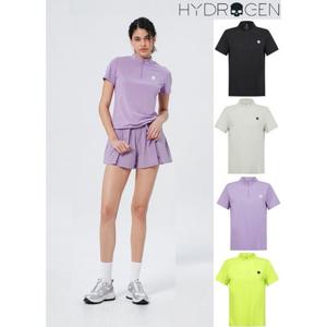 [하이드로겐]여성 인기 아웃도어 흡습속건 스마트 드라이 델타피크 하프집업 반팔 티셔츠 H21D2TR411