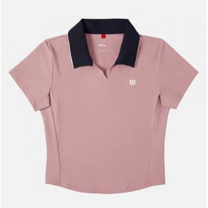 윌슨반팔티 JQS W243002TPS71-PNK 여성 소프트 플렉스크롭 폴로 티셔츠