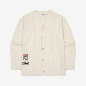 휠라 헤리티지 오버핏 케이블 가디건 FS2STF1111X_IVY