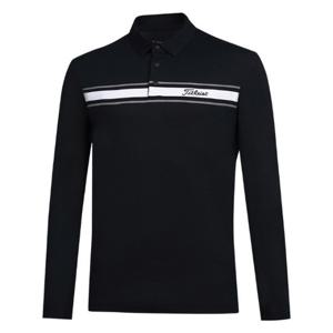 M 타이틀리스트골프긴팔 CQK TLPMT3107-06 STRIPE POLO SHIRT