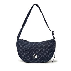 MLB (3ACRMV45N-50INS) 다이아 모노그램 데님 JQD 크로스백 뉴욕양키스