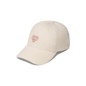 M 커버낫모자 CQK CO2404CA57-IV 클로버하트 쿠퍼 로고 하트 볼캡 Ivory
