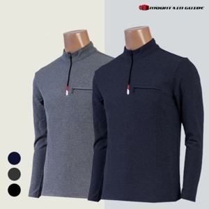 [마운틴가이드] 가을 등산복,단체복,작업복 남성 스판 기능성 티셔츠 MLM-T2203-123-2
