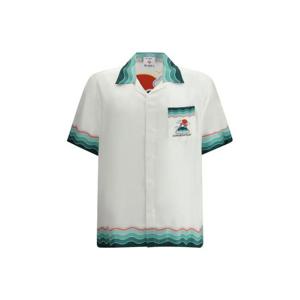 카사블랑카 반팔 셔츠 MPF25SH00305 MONTAGNEON WHITE
