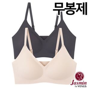 [자스민by비너스]소프트터치 프리컷 패드고정 누디 브라탑1종(JBRA032)S-XL