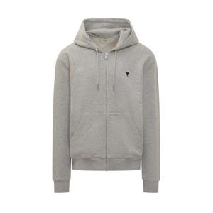 아미 후드 티셔츠 E25HSW765730 0951E25 GRIS CENDRE CHINE