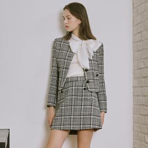 [SATIN] 체크 미니 스커트 O254T302