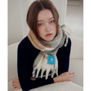 루이까또즈 두툼 모헤어 머플러 헬싱키안 그레이 2DHW812RY