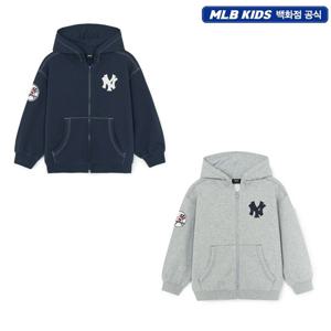 MLB키즈 스트릿 쿠퍼스 로고 기모 후드 집업 7AHDB1356