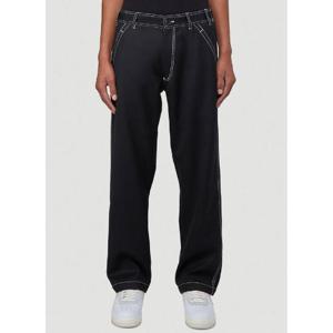 25 FW 꼼데가르송 남성 Contrast Stitch Pants cdg0140001blk