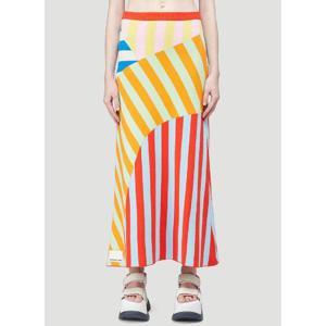 25 FW 써네이 여성 Patchwork Knit Skirt sun0244007grn
