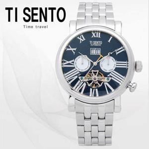 [마션틴트(잡화)][티센토] 본사정품 오토매틱 남성 메탈시계 TS50021BSMT